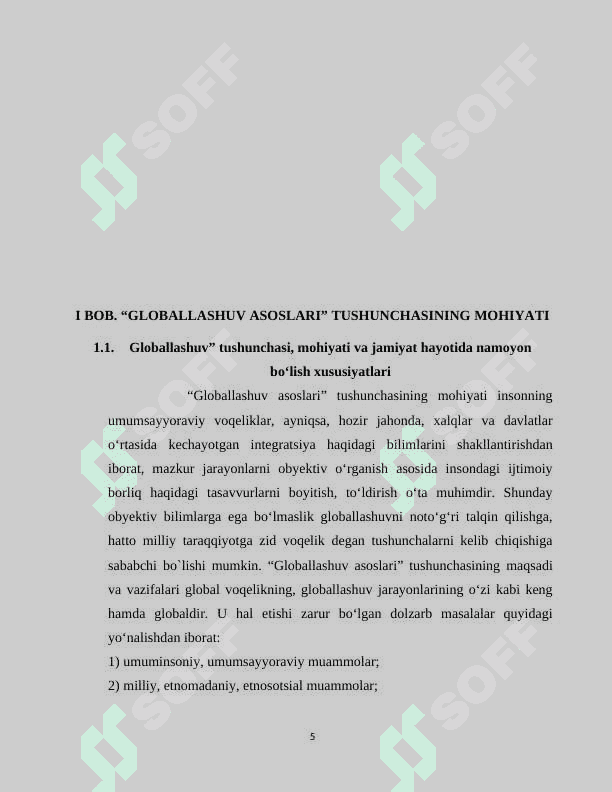 Globallashuv borasidagi ilmiy qarashlarning vujudga kelishi va rivojlanishi 5