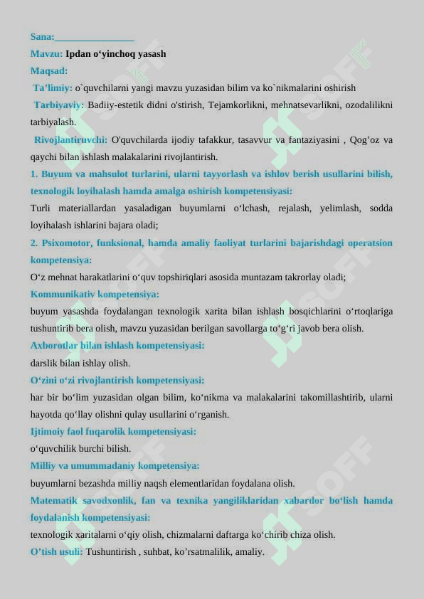 IPDAN O’YINCHOQ YASASH MAVZUSIDA TAYYORLAGAN 2