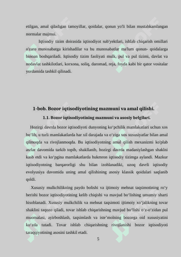 Iqtisodiyotni Tartiblashning Bozor Mexanizmi 5