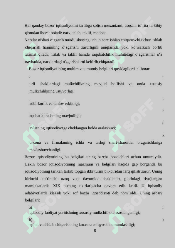 Iqtisodiyotni Tartiblashning Bozor Mexanizmi 8