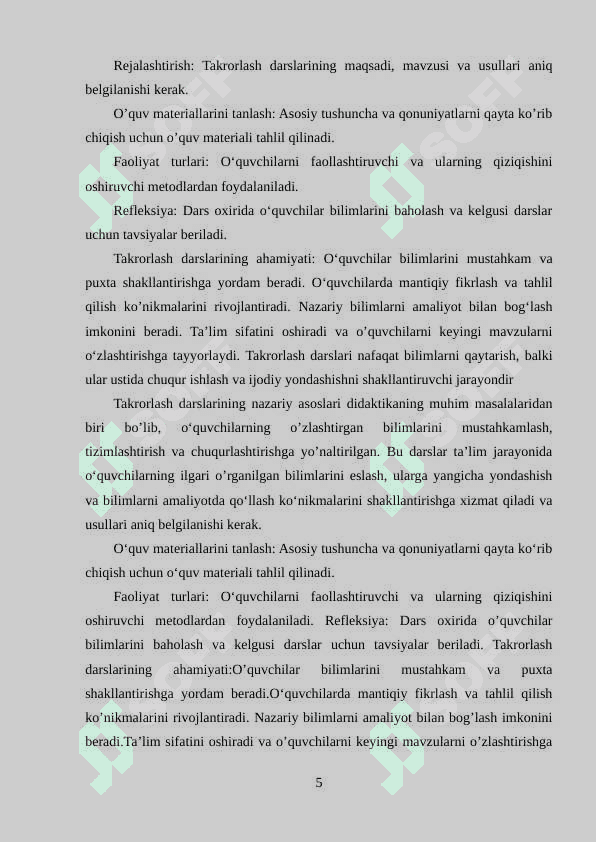 ONA TILIDAN TAKRORLASH DARSLARINI TASHKIL ETISH METODIKASI 5
