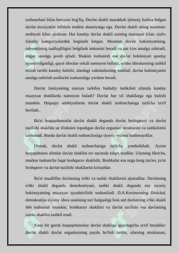 Davlatning tuzilish shakllari: unitary, federative va konfederativ. 5