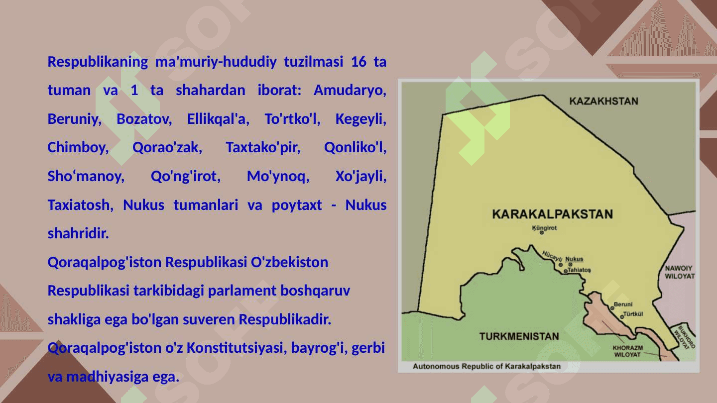Mustaqillik davrida Qoraqalpog'iston 3