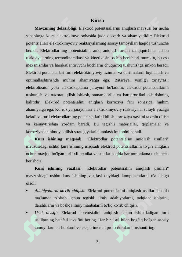 Elektrodlar potensialini aniqlash usullari. 3