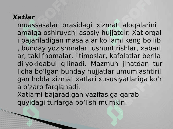 SOHAVIY XIZMAT YOZISHMALARI 7