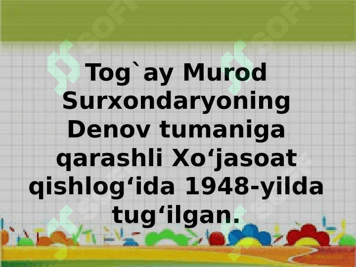 Tog`ay Murod (1948-2003) 2