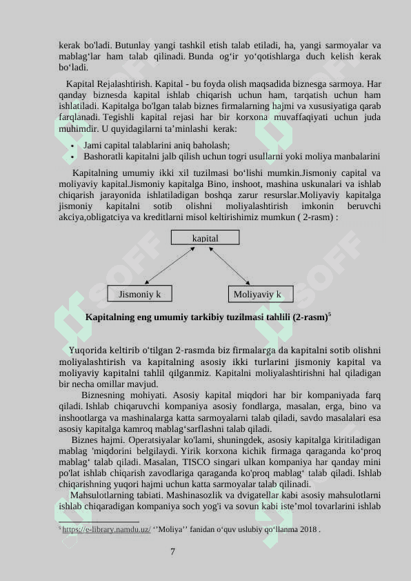 Korxonada moliyaviy qarorlar va ularga ta’sir qiluvchi omillar 7