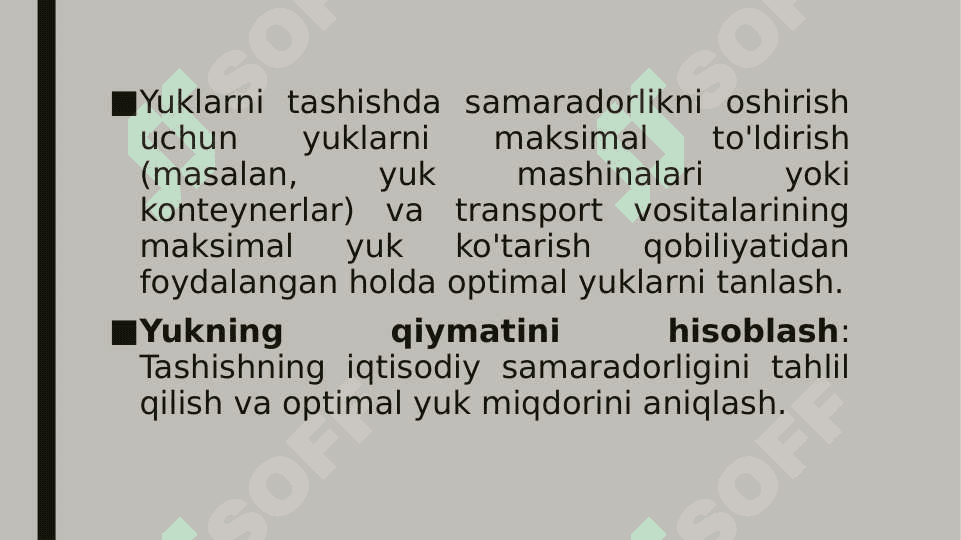 Tranport jarayonlarini logistik boshqaruv usullari 4