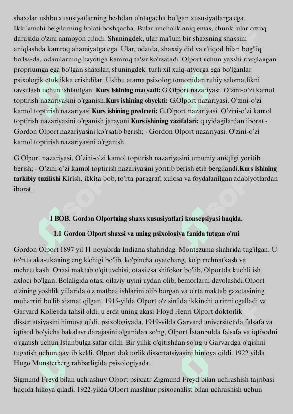 Gordon Olport nazariyasi 4
