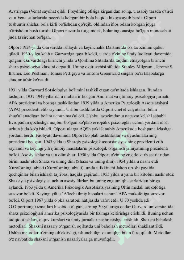 Gordon Olport nazariyasi 5