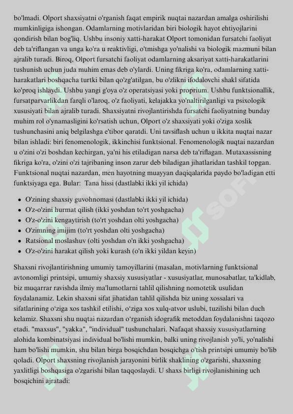 Gordon Olport nazariyasi 7