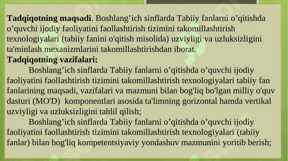 Dissertatsiya himoyasi taqdimoti 4
