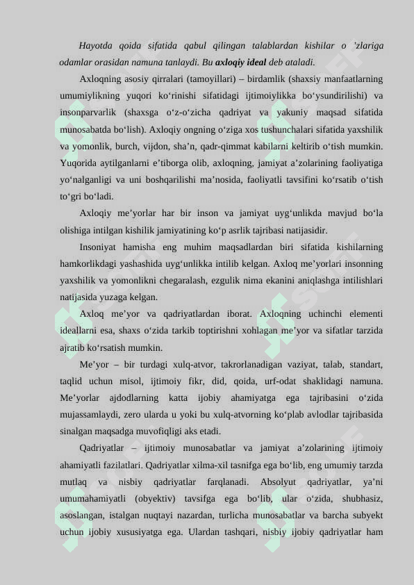 TARBIYA JARAYONINING MAZMUNI. (AQLIY, AXLOQIY, JISMONIY, ESTETIK, EKOLOGIK TARBIYA) 8