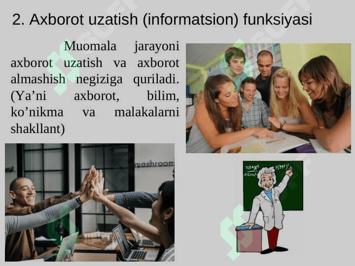 Muomala inson borlig’ining sharti sifatida 8