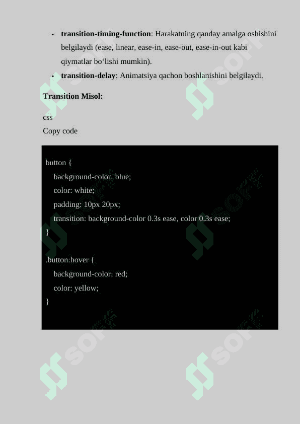 CSS DA ANIMATSIYA YARATISH USULLARI 3