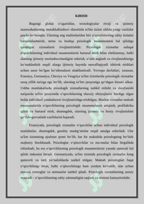 TA'LIM TIZIMIDA PSIXOLOGIK XIZMATNING YEVROPA TAJRIBASI(FRANSIYA GERMANIYA, CHEXIYA VENGRIYA) 2