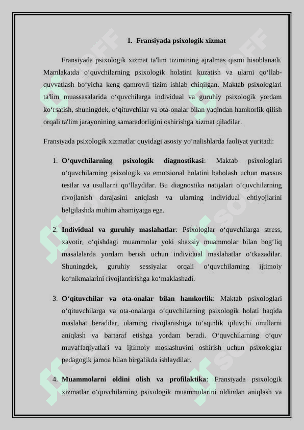TA'LIM TIZIMIDA PSIXOLOGIK XIZMATNING YEVROPA TAJRIBASI(FRANSIYA GERMANIYA, CHEXIYA VENGRIYA) 4