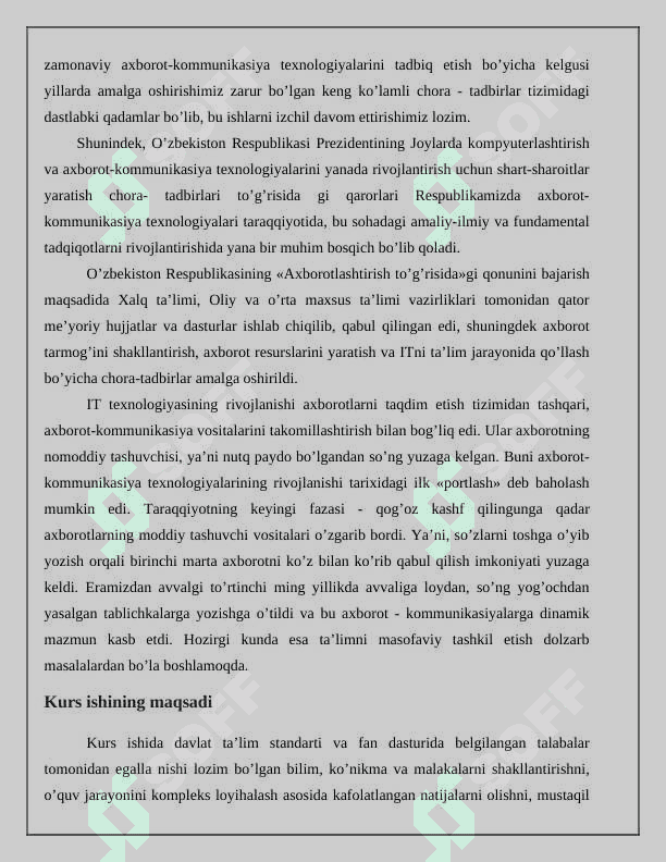 Online o’quv platfromasini loyihalash 4