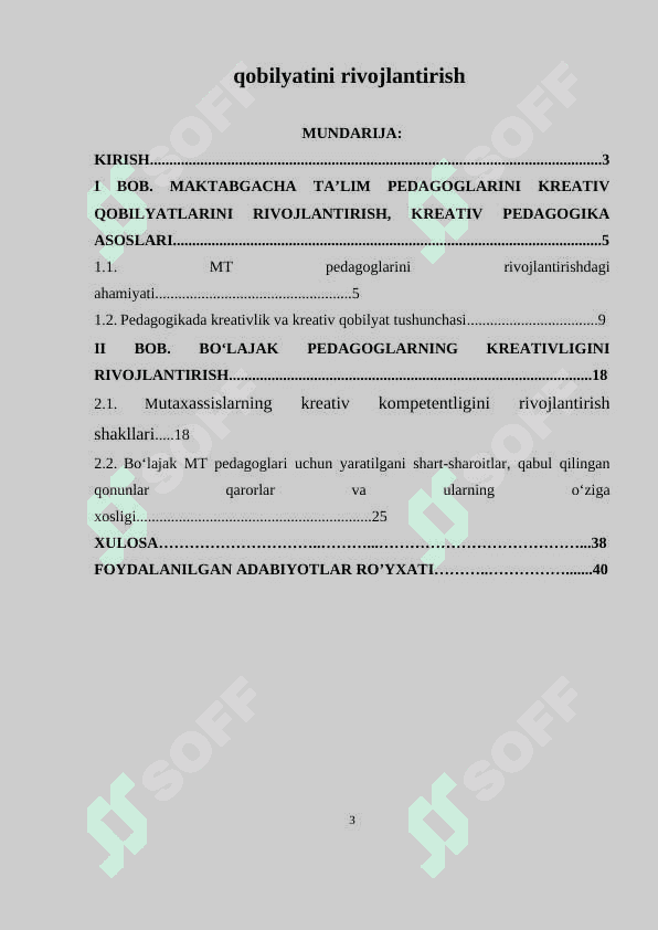 Bo‘lajak Maktabgacha ta’lim pedagoglarini kreativ  qobilyatini rivojlantirish 2