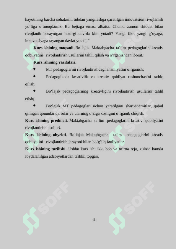 Bo‘lajak Maktabgacha ta’lim pedagoglarini kreativ  qobilyatini rivojlantirish 4