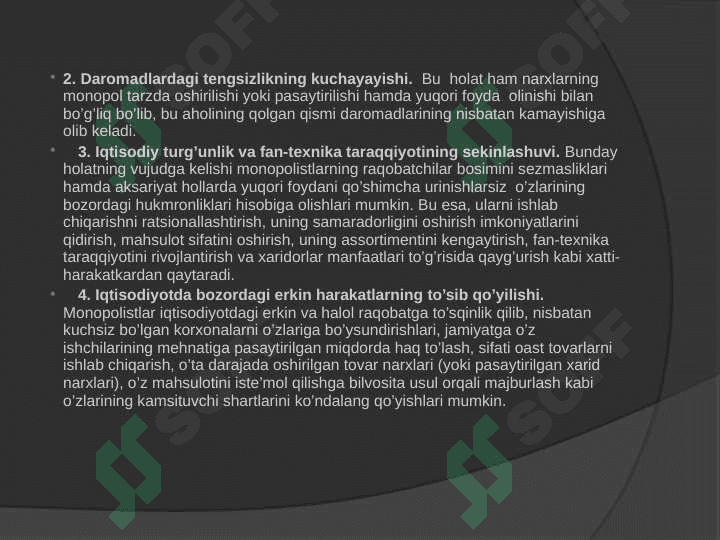 Iqtisodiytda monopoliznga qarshi siyosat va raqobatni rivojlantirish 6
