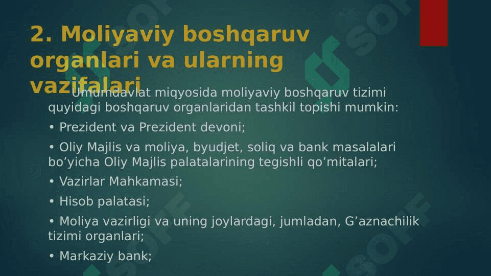 Moliyani boshqarish 8