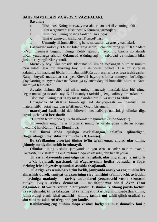 UMUMIY TILSHUNOSLIK 4
