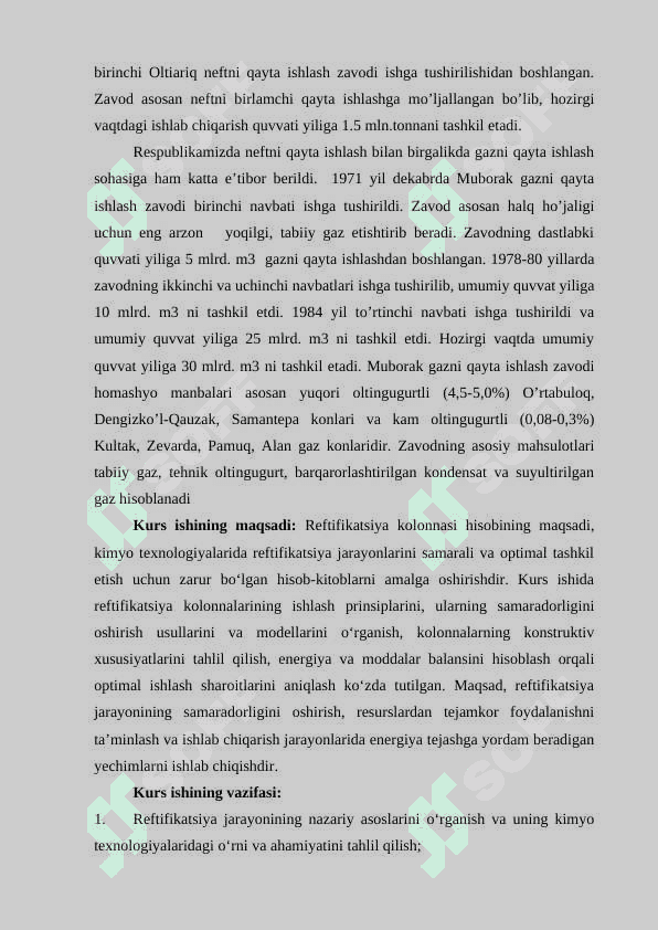 REFTIFIKATSION KOLLONNA HISOBI 3