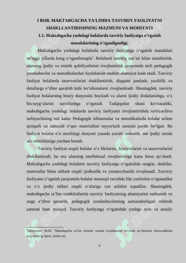 MAKTABGACHA YOSHDAGI BOLALARDA TASVIRIY QOBILIYATLARNI VA IJODKORLIKNI RIVOJLANTIRISH 4