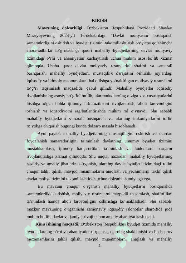 OʻZBEKISTON RESPUBLIKASI BYUDJET TIZIMIDA MAHALLIY BYUDJETLARNING OʻRNI VA AHAMIYATI 2