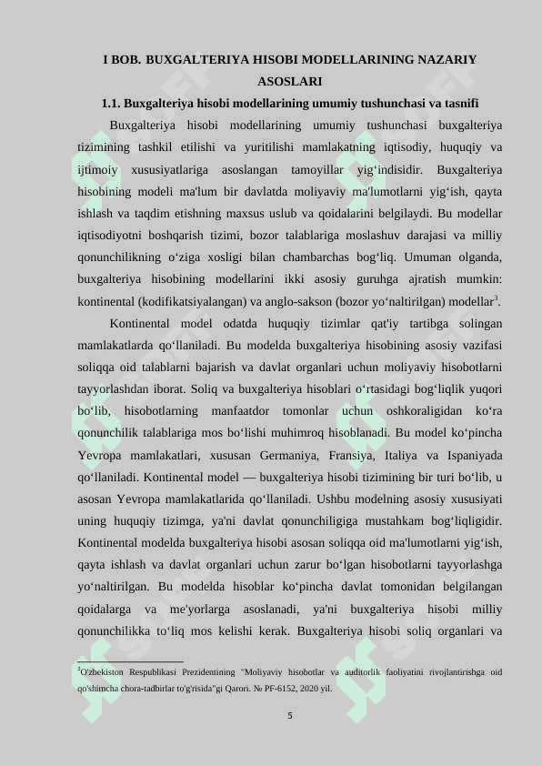TURLI MAMLAKATLARNING BUXGALTERIYA HISOBINI YURITISH MODELLARIDAGI FARQLARI 4