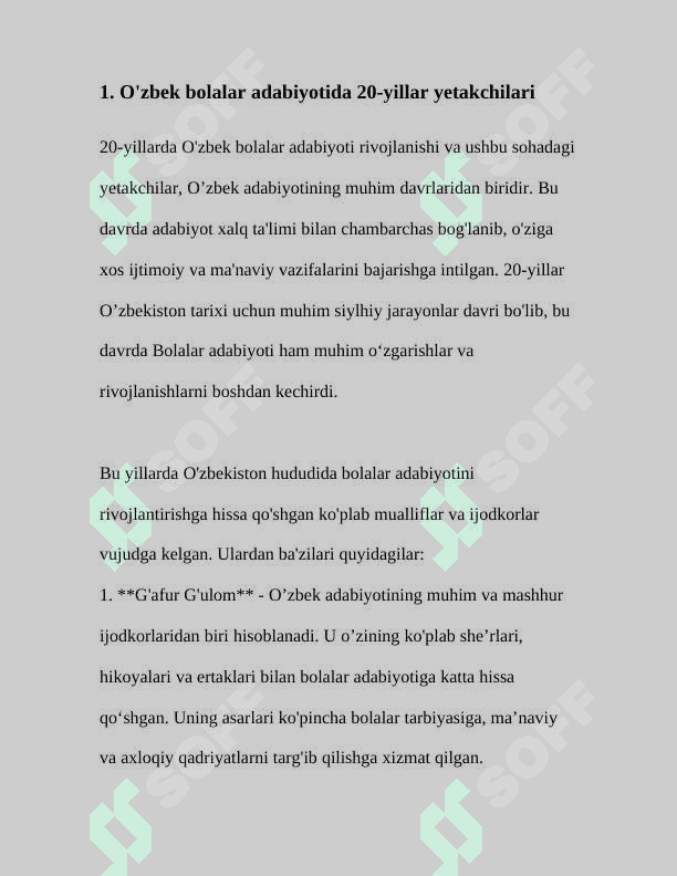 20-30-yillar o’zbek bolalar adabiyoti 3