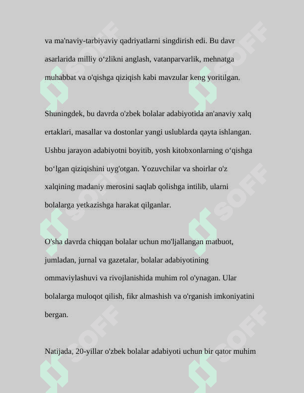 20-30-yillar o’zbek bolalar adabiyoti 5