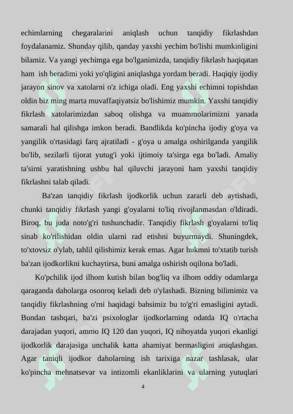 Shaxsiy ijod va ijodiy fikrlash vositalari 4