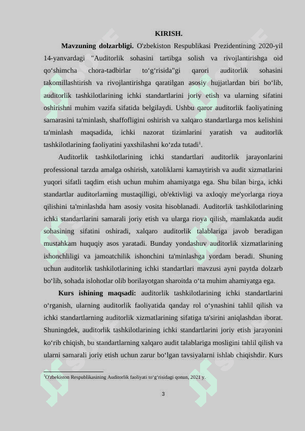 AUDITORLIK TASHKILOTLARINING ICHKI STANDARTLARI 2