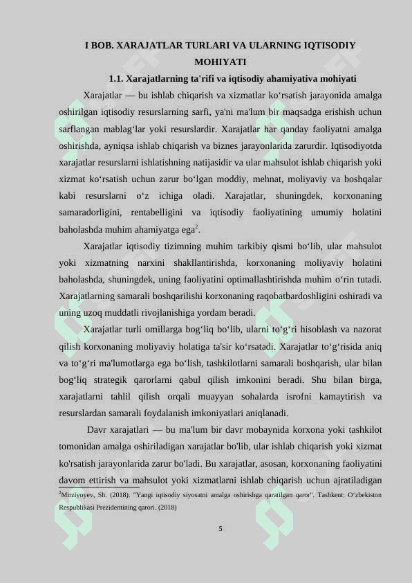 XARAJATLAR TURKUMLANISHI VA HISOBI 4