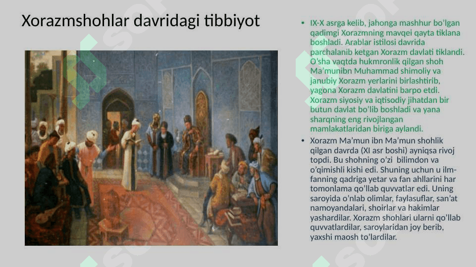 Xorazmshohlar davri tibbiyoti 3