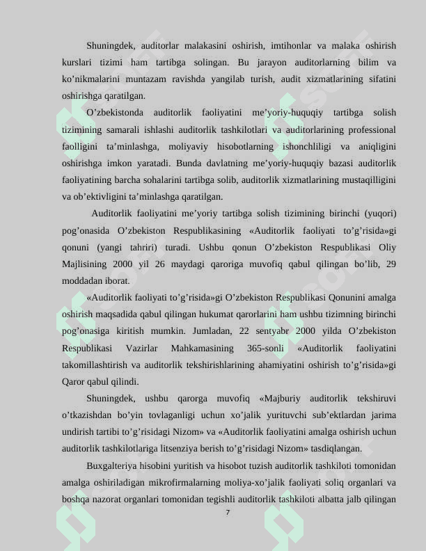 AUDITDA EKSPERT ISHLARIDAN FOYDALANISH 6
