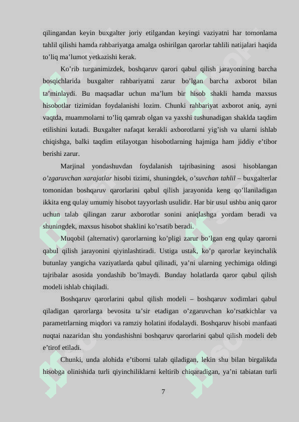 BOSHQARUV QARORLARINI QABUL QILISH 6