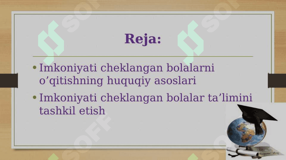 Inklyuziv ta’limning huquqiy-me’yoriy asoslari 2