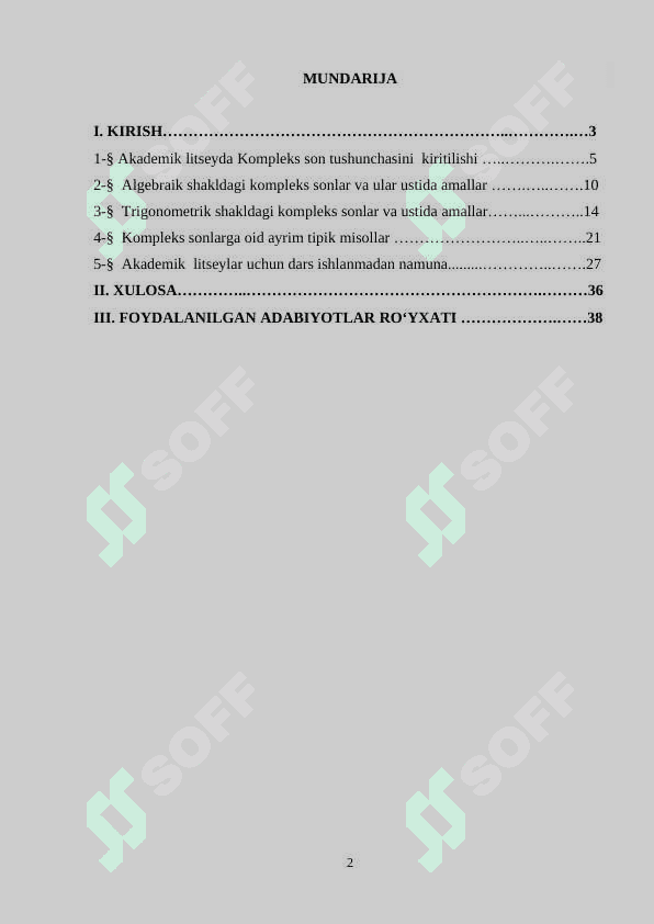 AKADEMIK LITSEYDA KOMPLEKS SON TUSHUNCHASINI O`QITISHDA YANGI PEDAGOGIK TEXNOLOGIYALARDAN FOYDALANISH USULLARI 2