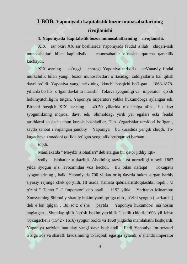 XIX ASR OXIRI XX ASR BOSHLARIDA YAPONIYA 3