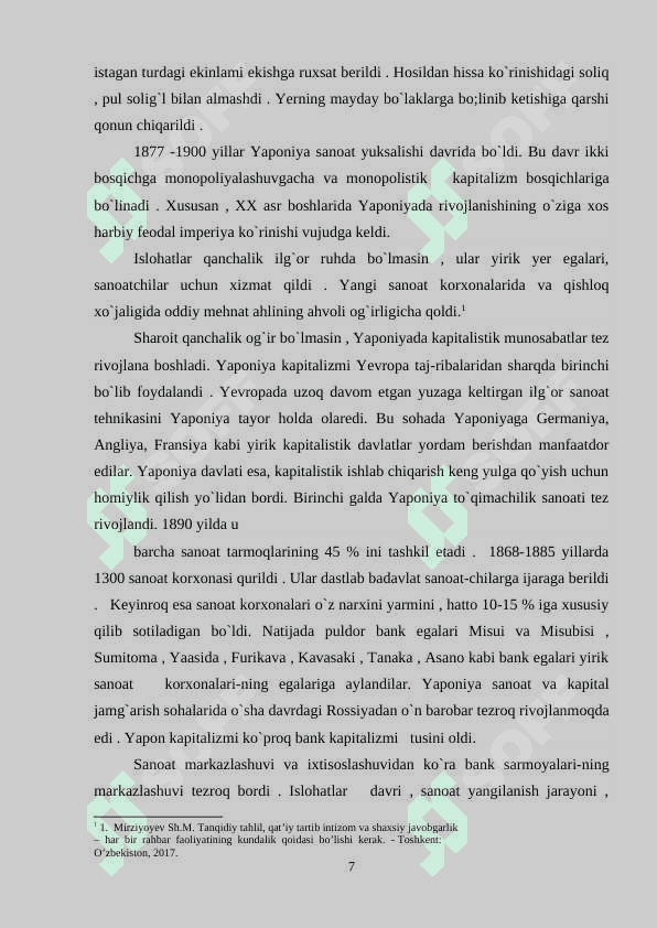 XIX ASR OXIRI XX ASR BOSHLARIDA YAPONIYA 6