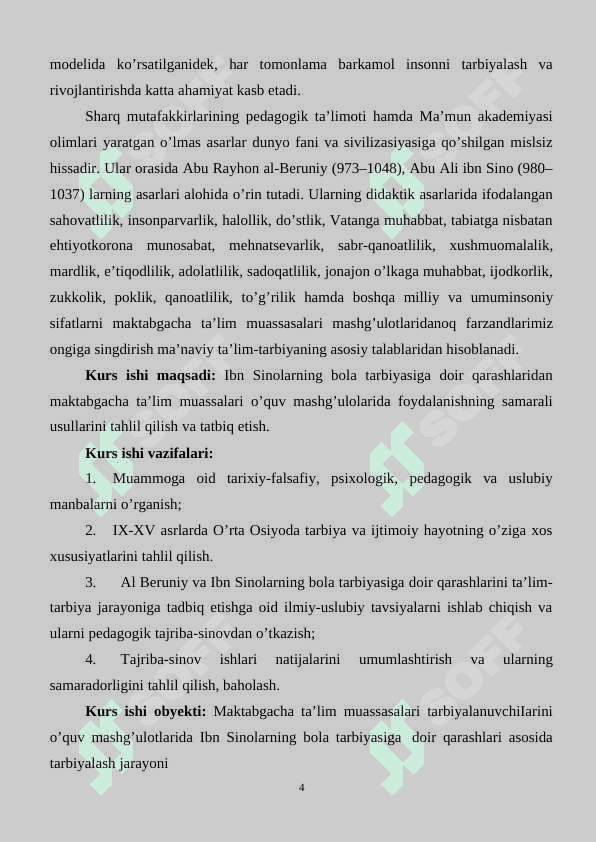 MAKTABGACHA YOSHDAGI BOLALARNI BARKAMOL QILIB TARBIYALASHDA IBN SINONING BOLA TARBIYASIGA DOIR FIKRLARINING ILMIY NAZARIY VA METODOLOGIK MANBALARI 4