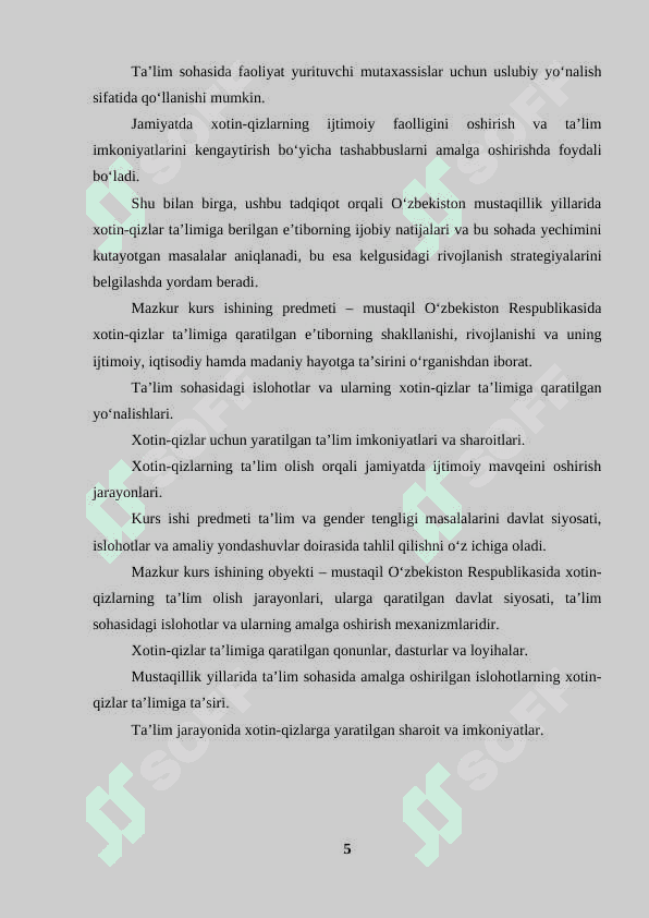 Mustaqil Oʻzbekiston respublikasida xotin - qizlar ta'limiga qaratilgan e'tibor. 4