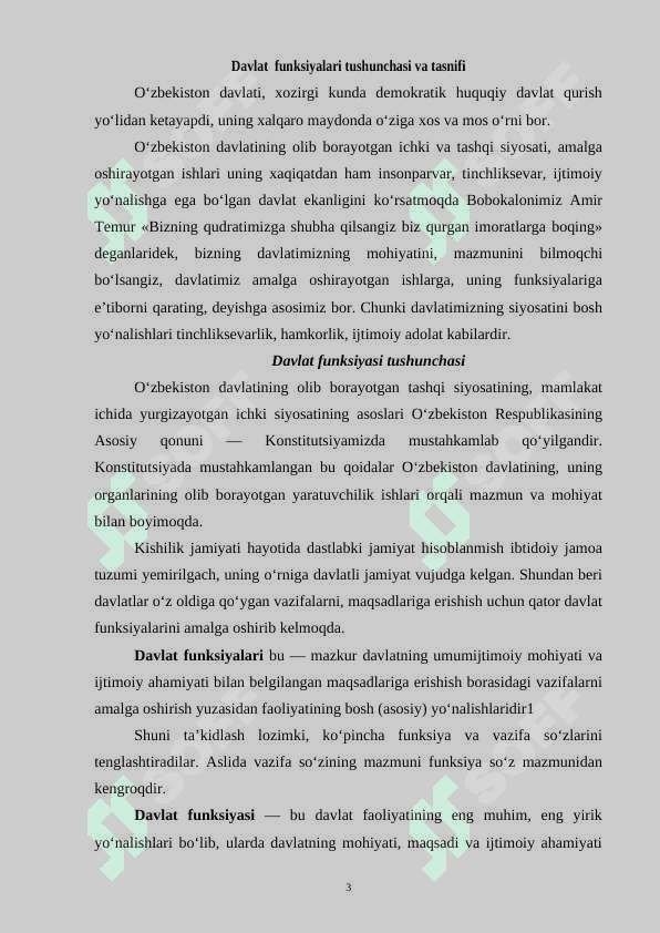 Davlat  funksiyalari tushunchasi va tasnifi 3