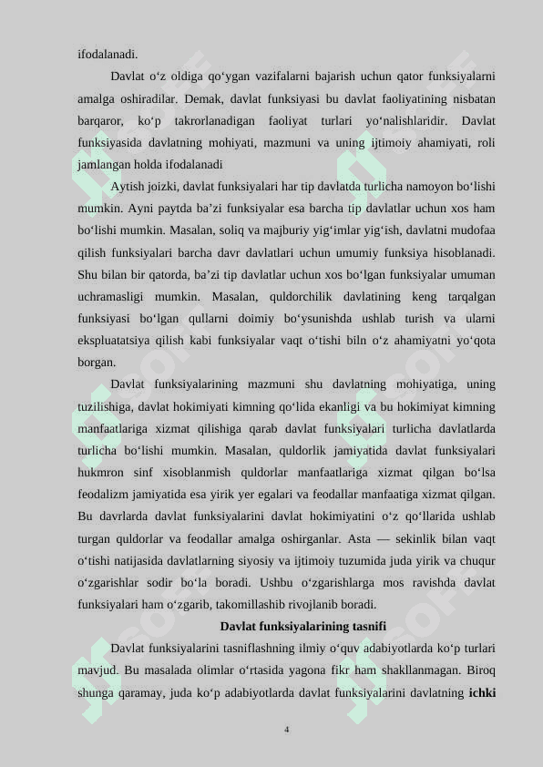 Davlat  funksiyalari tushunchasi va tasnifi 4
