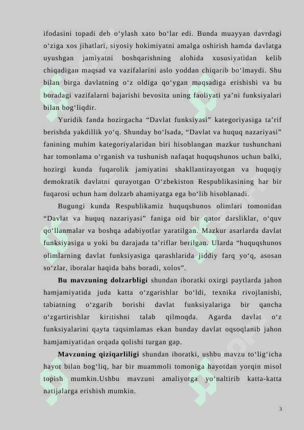 Davlat ichki tashqi funksiyalari 3