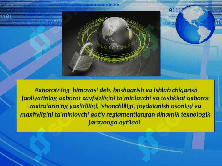 Axborot xavfsizligini taminlash 4