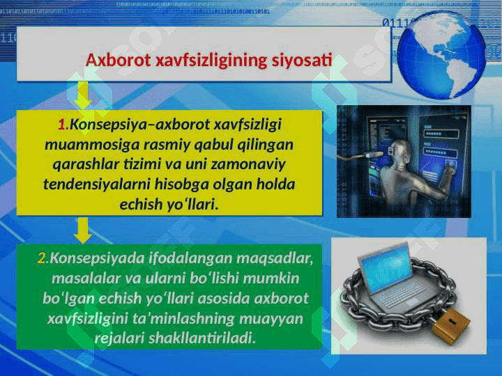 Axborot xavfsizligini taminlash 7